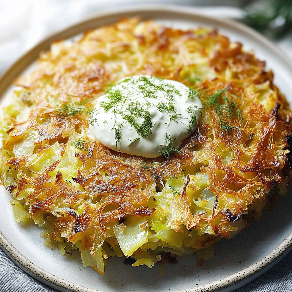 Recipe preparation for Cabbage Pie Savory Bake