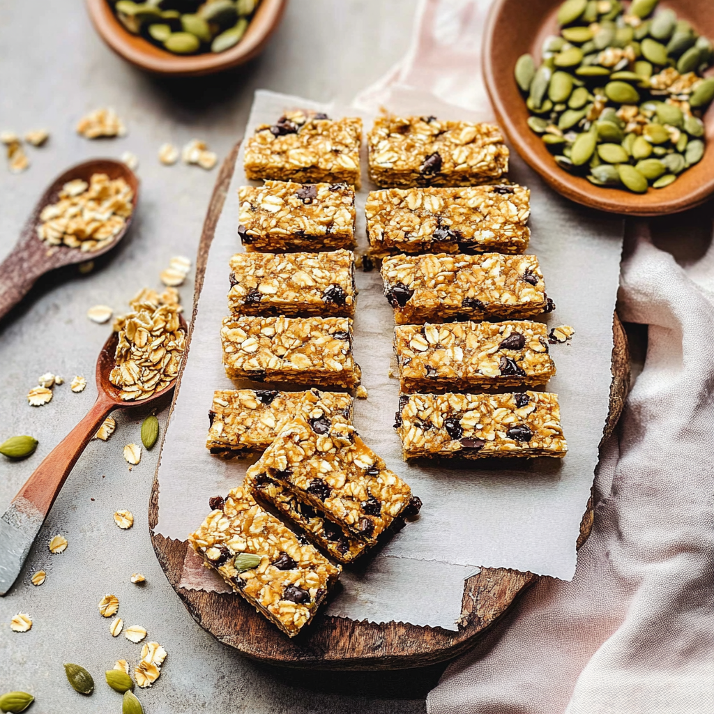 Recipe preparation for Homemade Granola Bars No-Bake