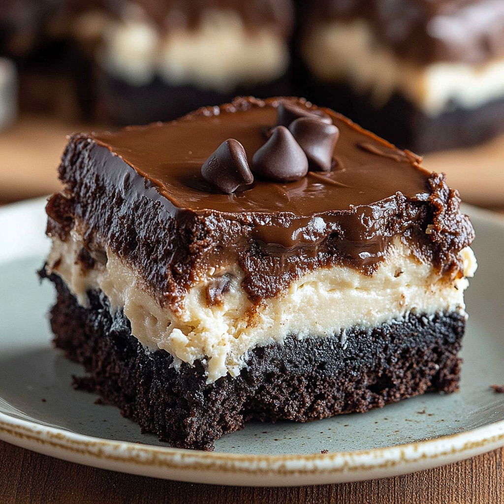 Recipe preparation for Baileys Buttercream Brownies