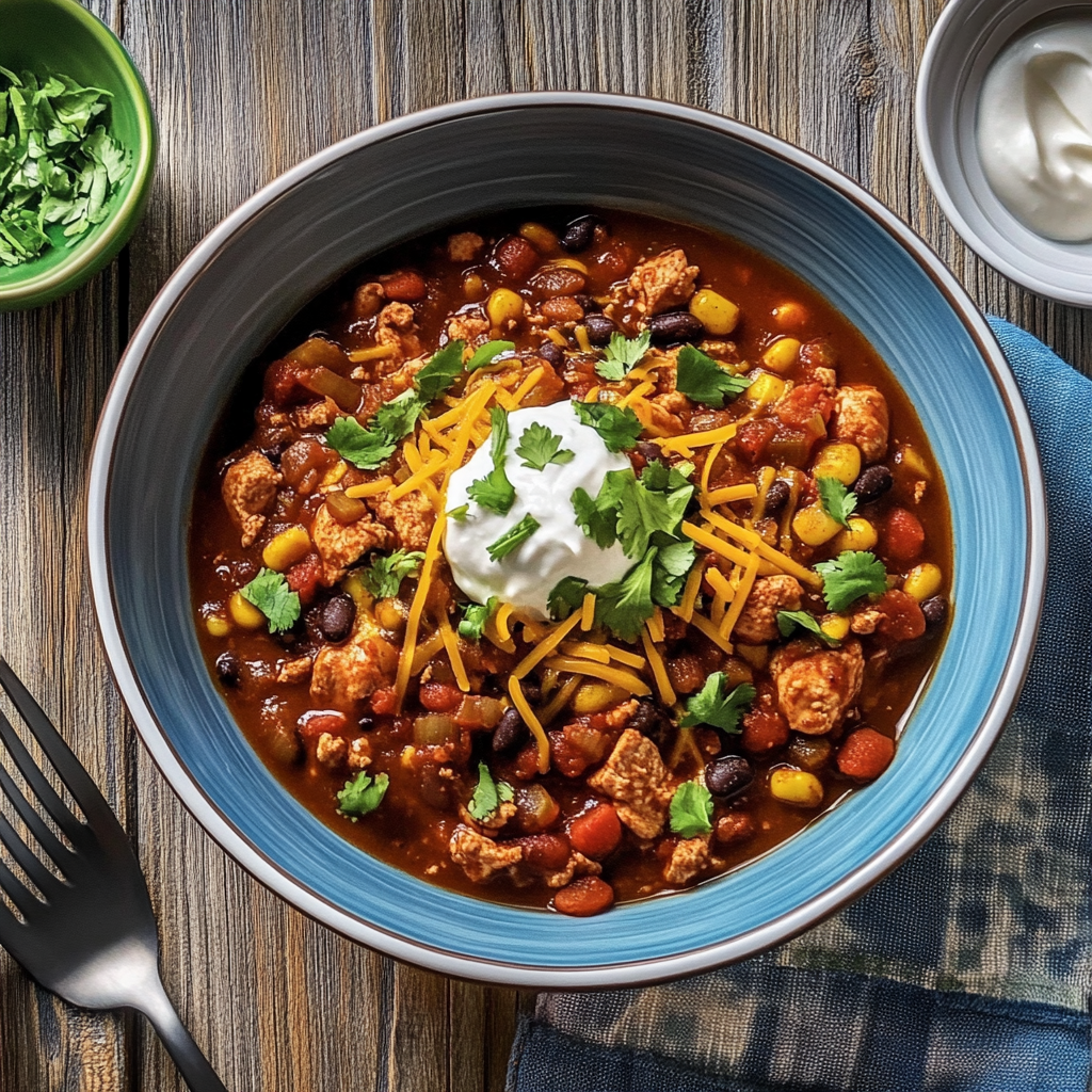 Recipe preparation for One-Pot Chicken and Black Bean Chili