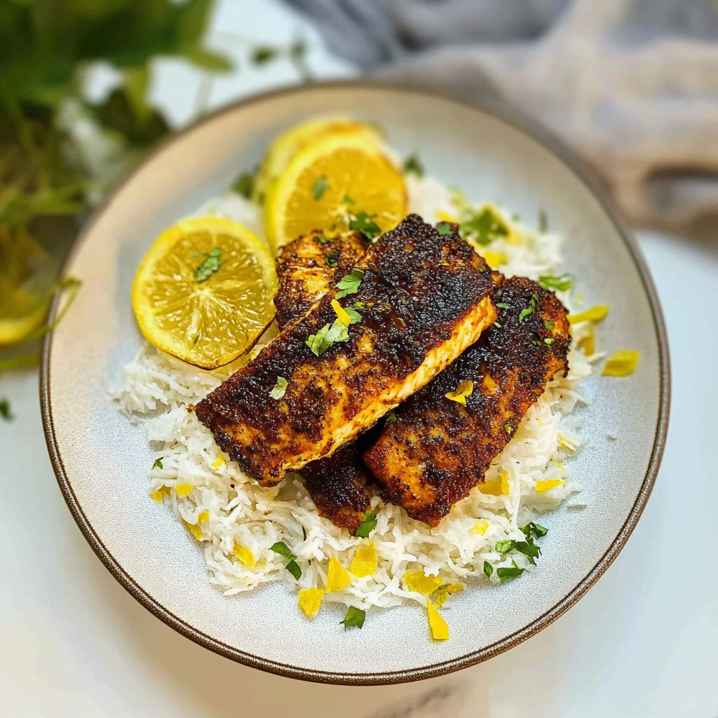 Recipe preparation for blackened haddock