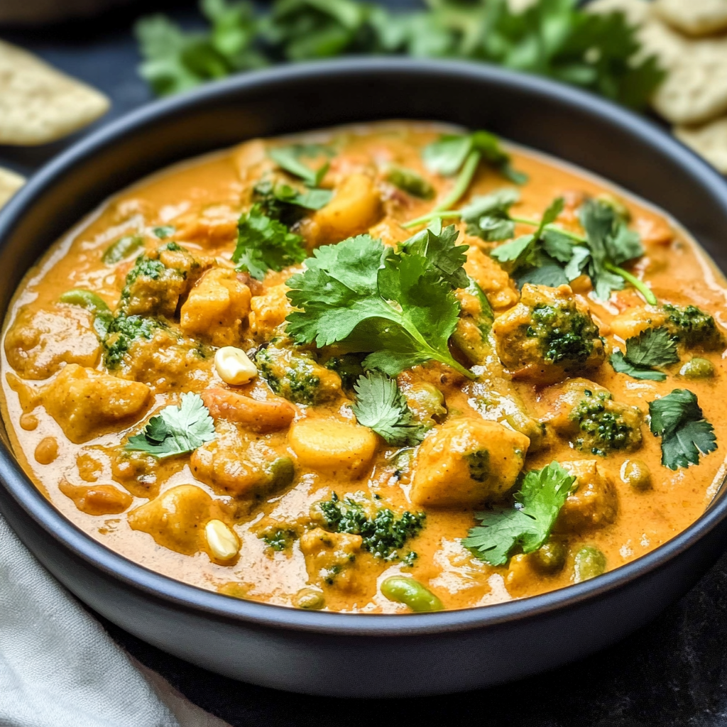 Recipe preparation for Peanut Butter Curry