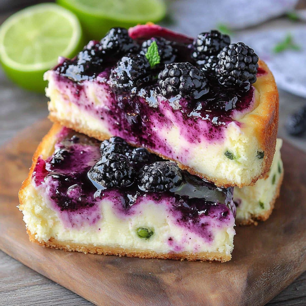 Recipe preparation for Blackberry Cheesecake Danish Lime