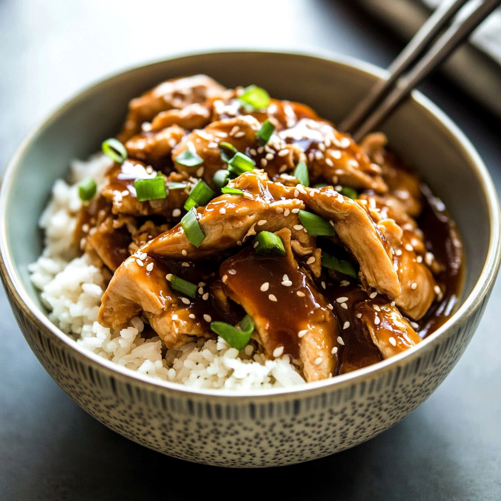 Recipe preparation for slow cooker honey teriyaki chicken