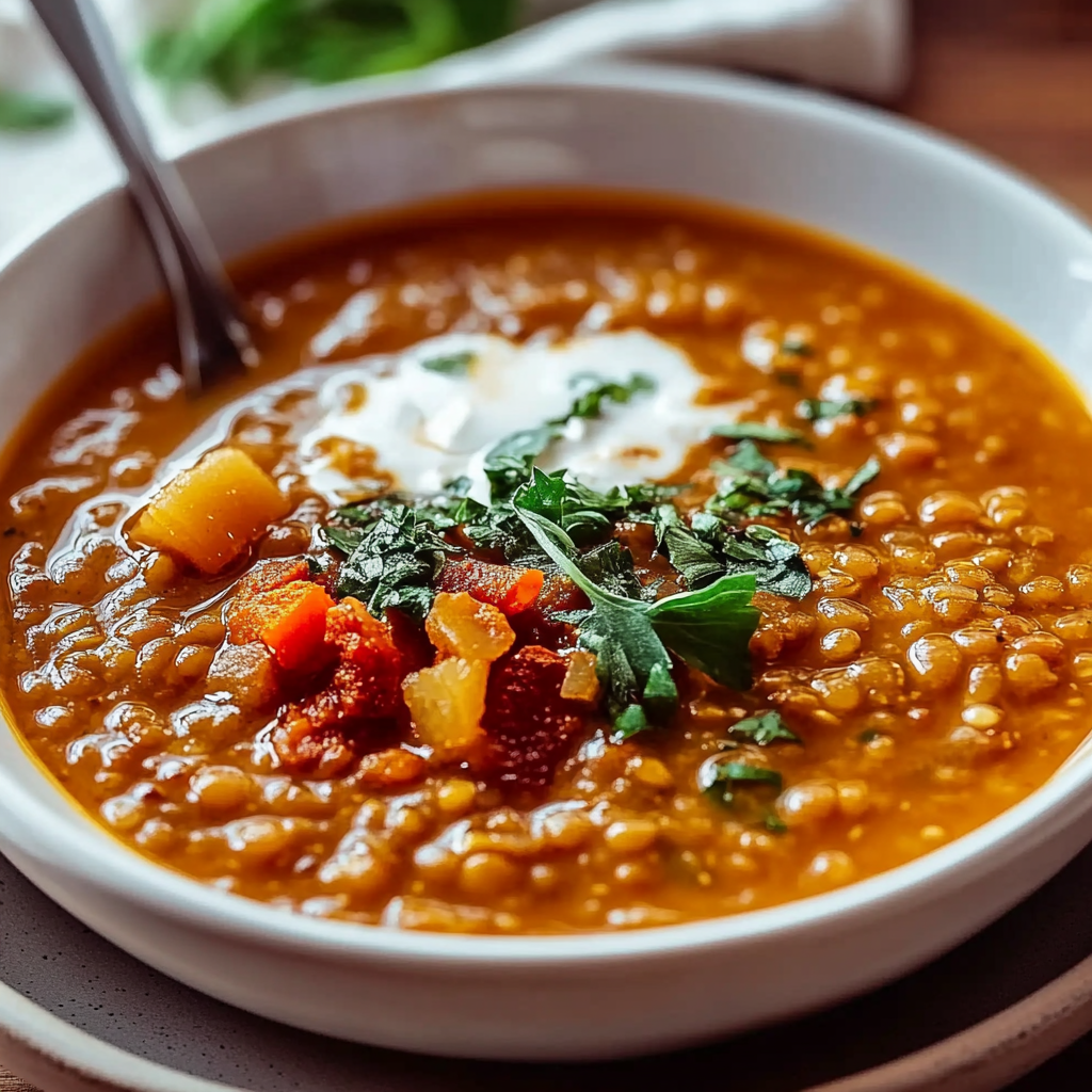 Recipe preparation for Grandma’s Lentil Soup