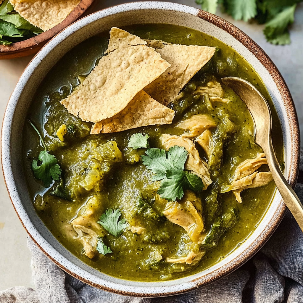 Recipe preparation for Chicken Chili Verde