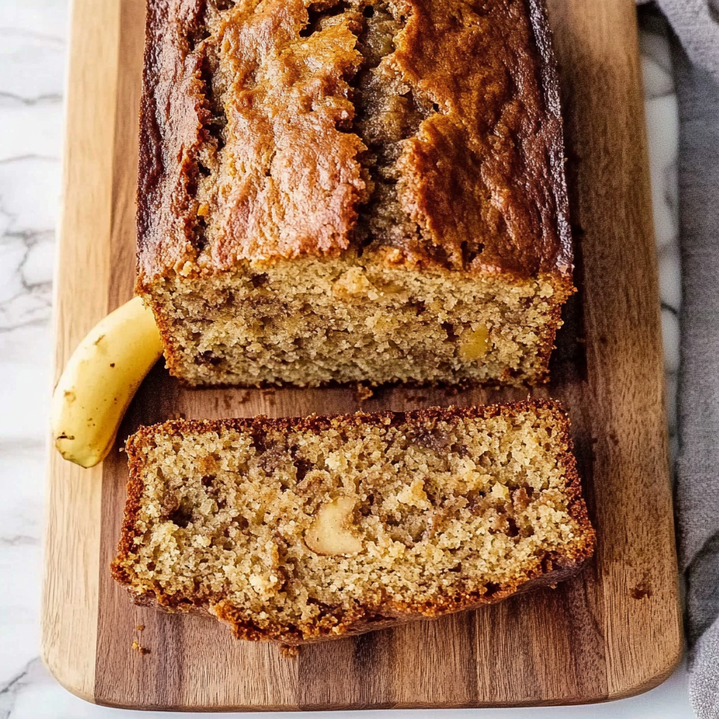 Recipe preparation for banana nut bread