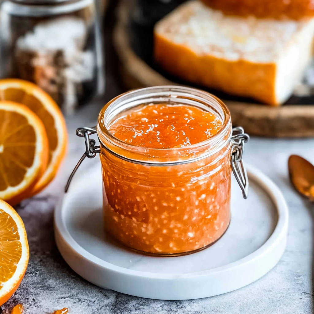 Recipe preparation for orange marmalade