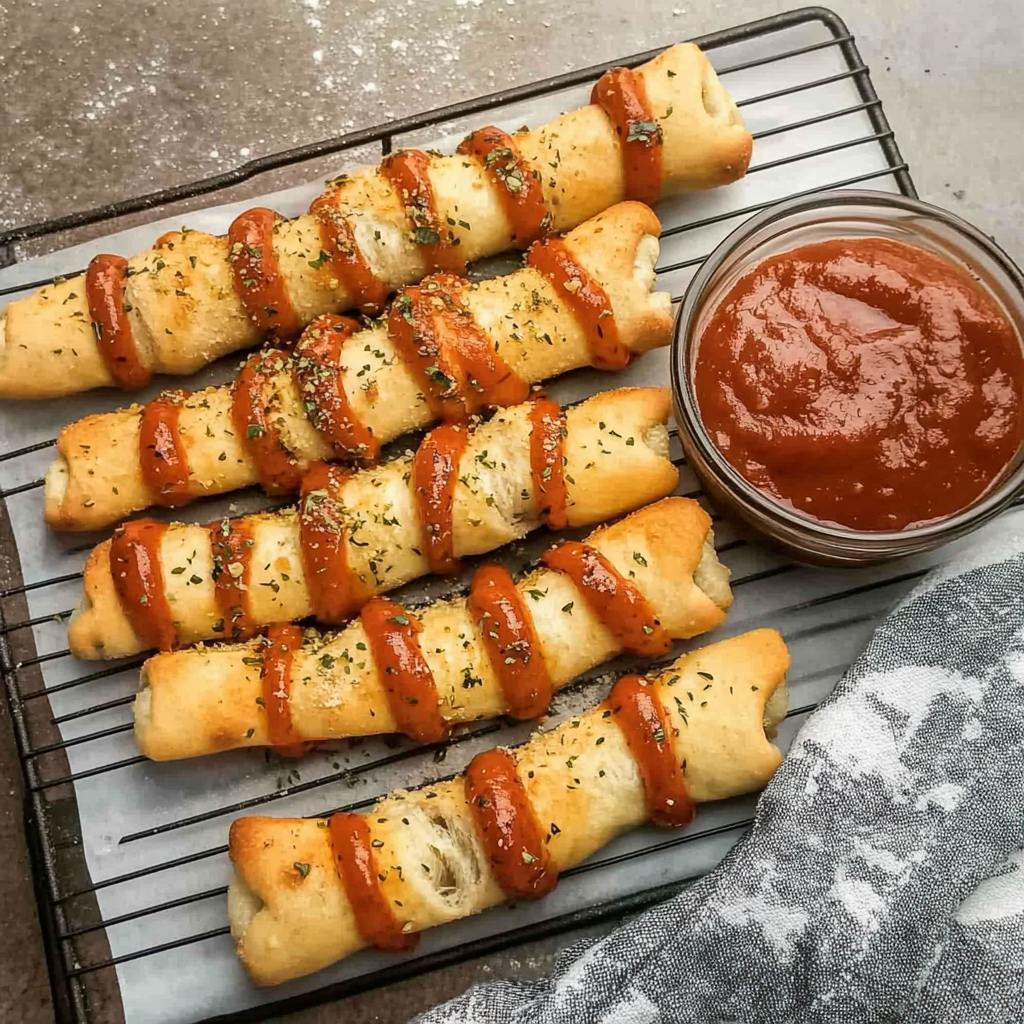 Recipe preparation for pizza sticks