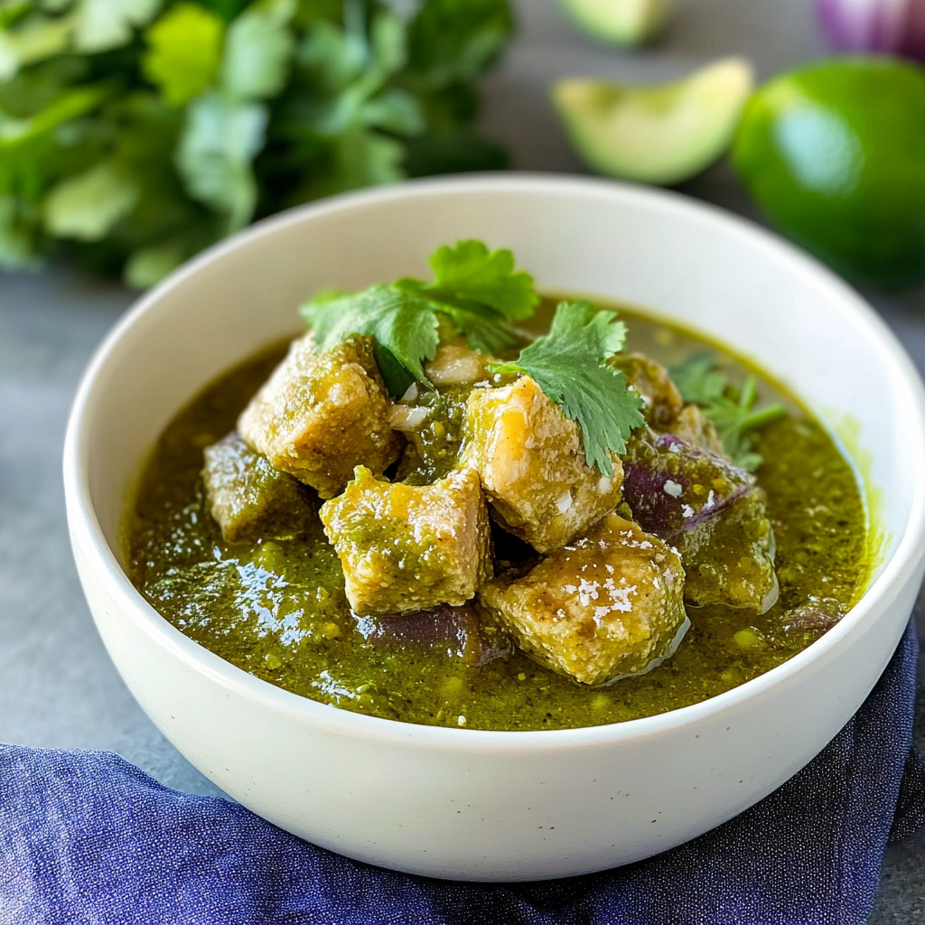 Recipe preparation for chile verde recipe