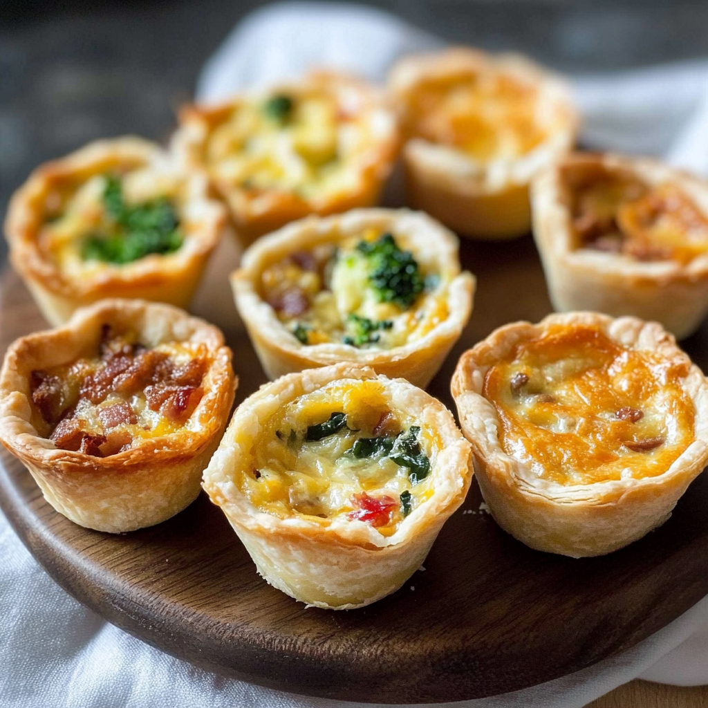 Recipe preparation for Mini Quiche Bites