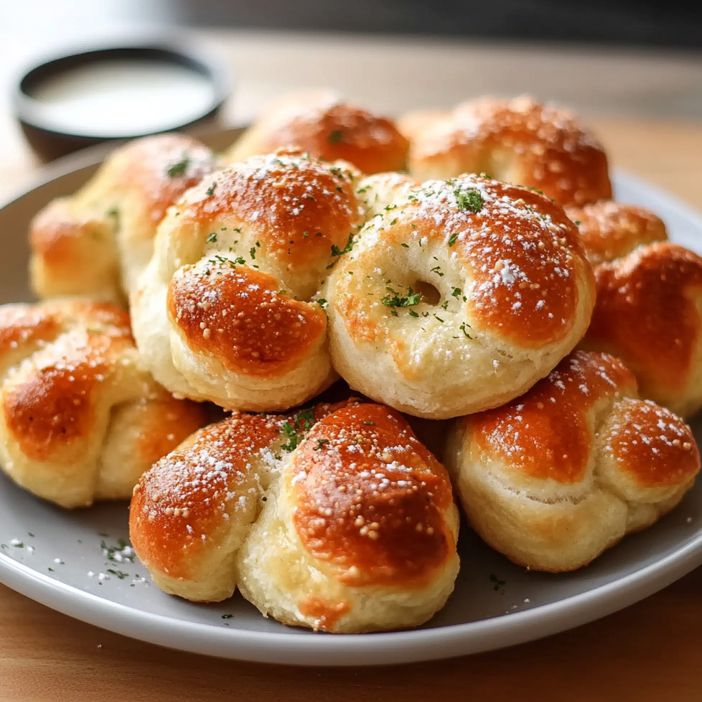 Recipe preparation for Cottage Cheese Garlic Knots