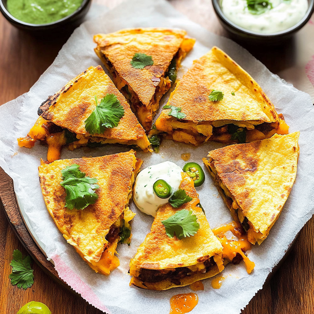 Recipe preparation for Birria Quesadilla