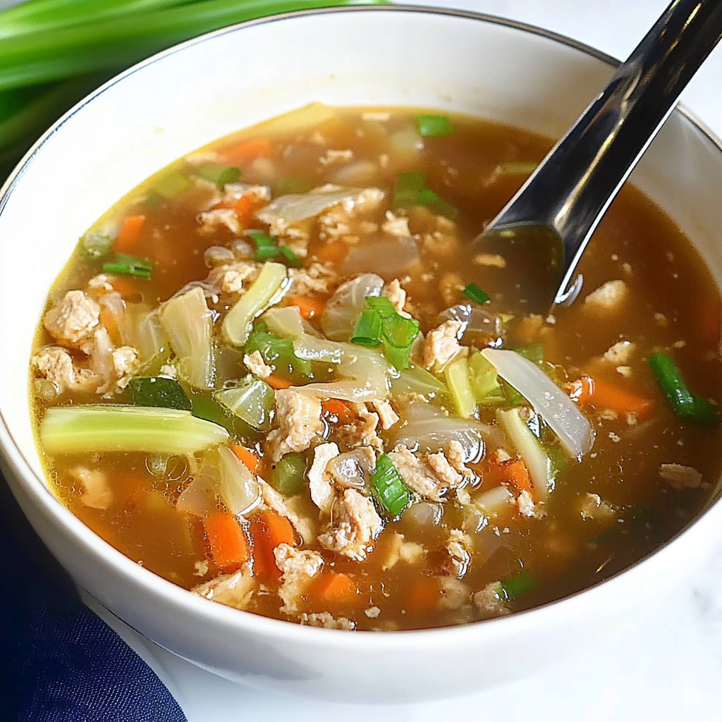 Recipe preparation for Cozy One-Pot Egg Roll Soup