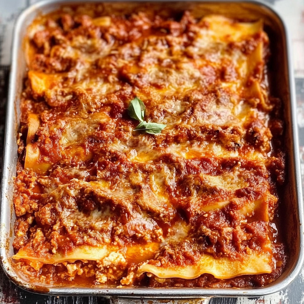 Recipe preparation for Pioneer Woman Classic Lasagna