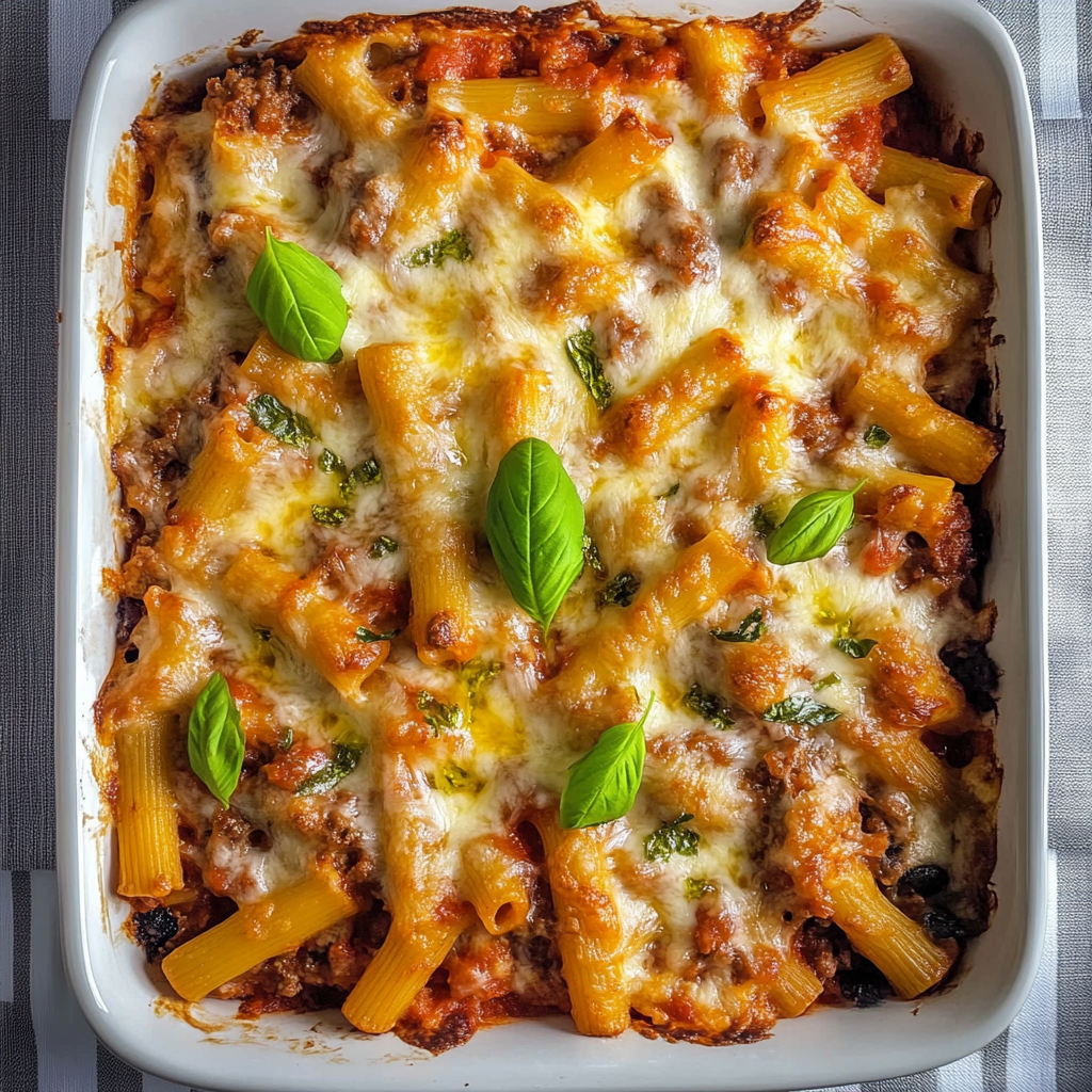 Recipe preparation for Bolognese Pasta Bake