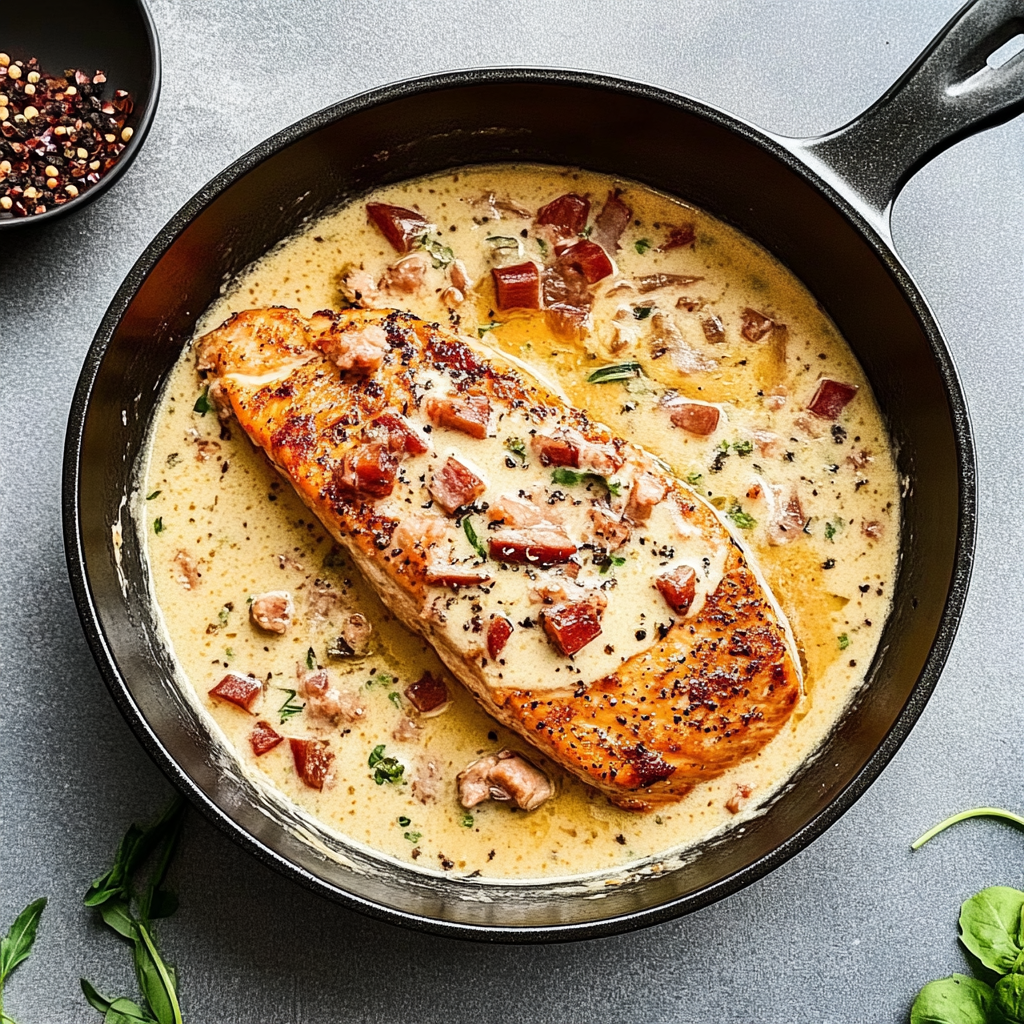 Recipe preparation for marry me salmon
