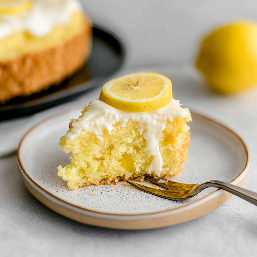 Recipe preparation for frosted lemon jello cake