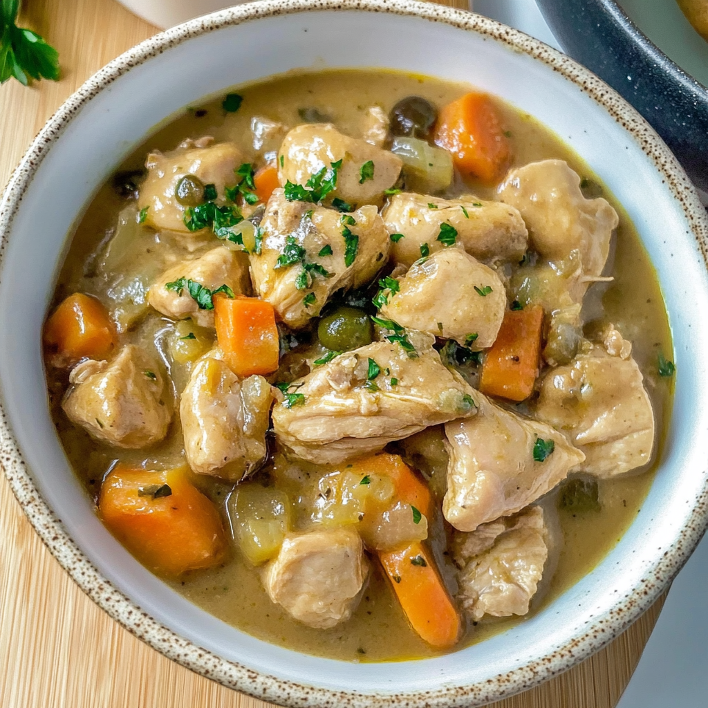 Recipe preparation for homemade chicken stew