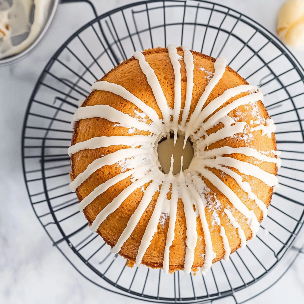 Recipe preparation for vanilla bundt cake