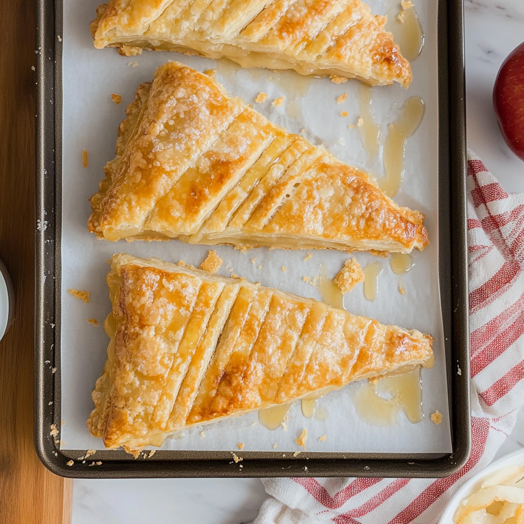 Recipe preparation for apple turnovers