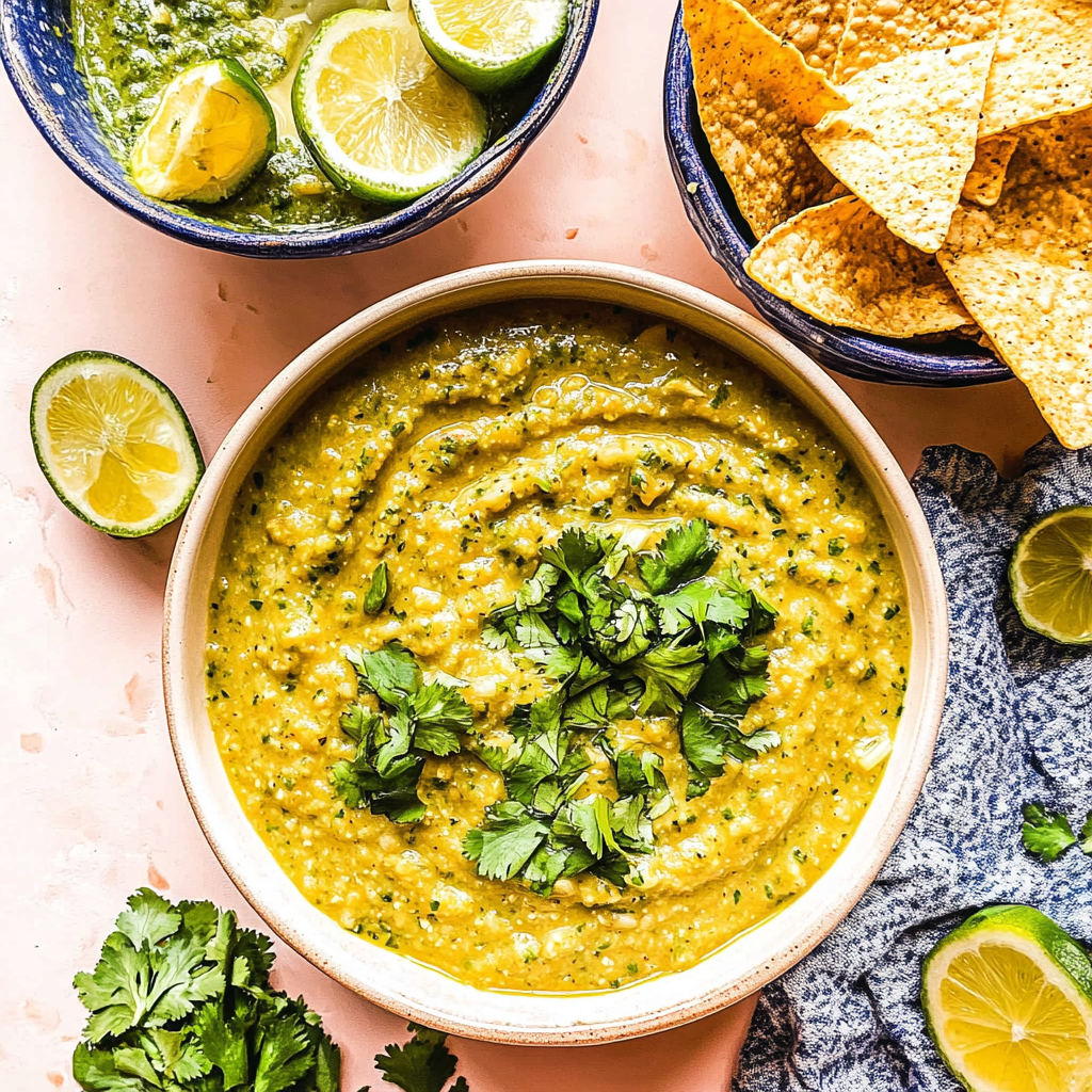 Recipe preparation for roasted salsa verde