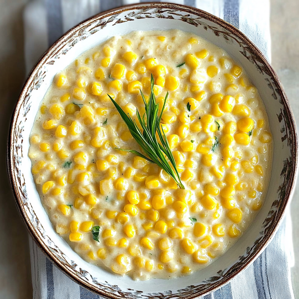 Recipe preparation for Slow-Cooker Creamed Corn Recipe