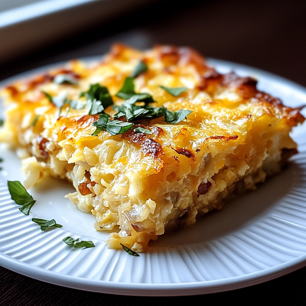 Recipe preparation for Hash Brown And Egg Casserole