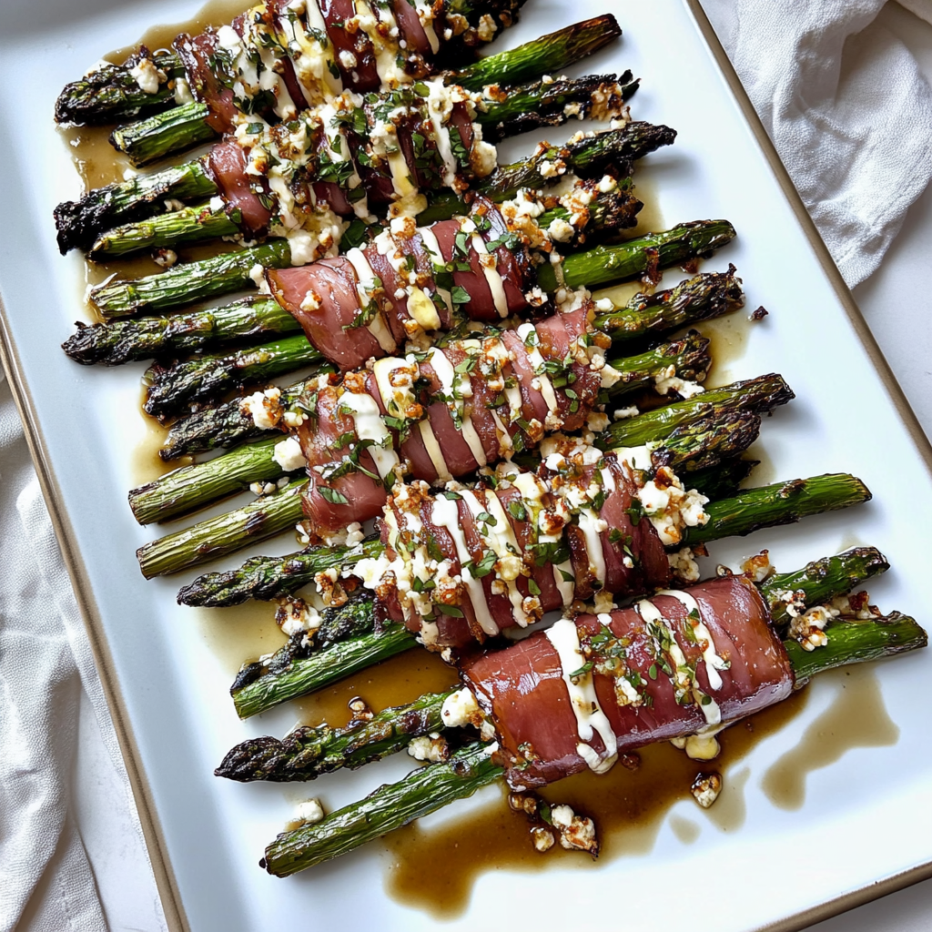 Recipe preparation for Prosciutto Wrapped Asparagus