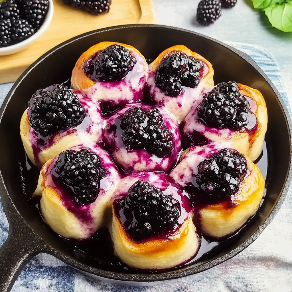 Recipe preparation for Blackberry Sweet Rolls