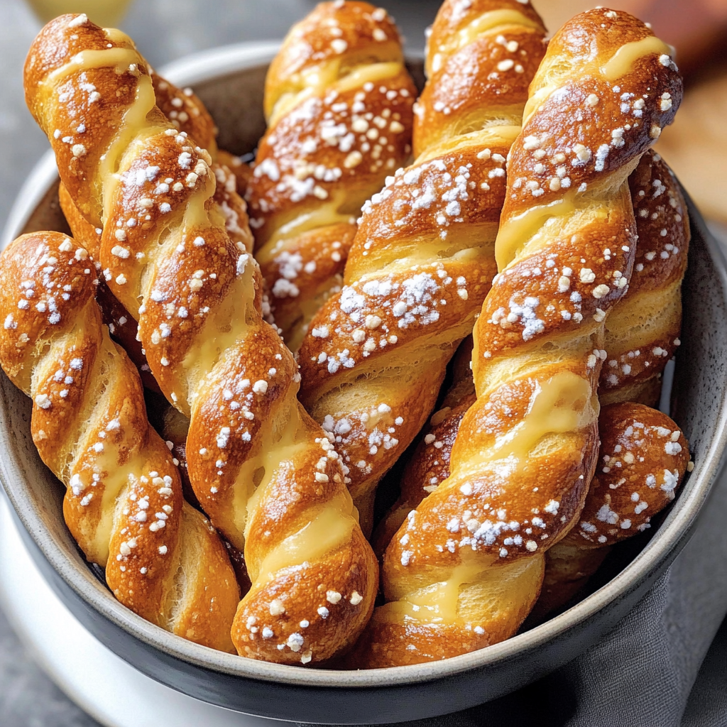Recipe preparation for Soft Pretzel Sticks German Style