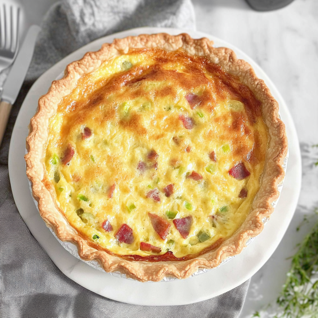 Recipe preparation for Bacon and Leek Quiche
