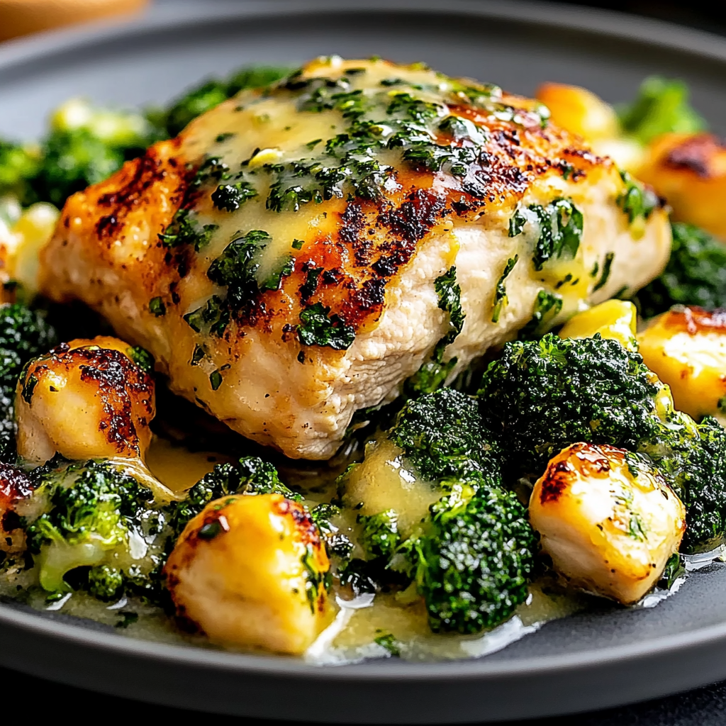 Recipe preparation for Stuffed Chicken With Broccoli