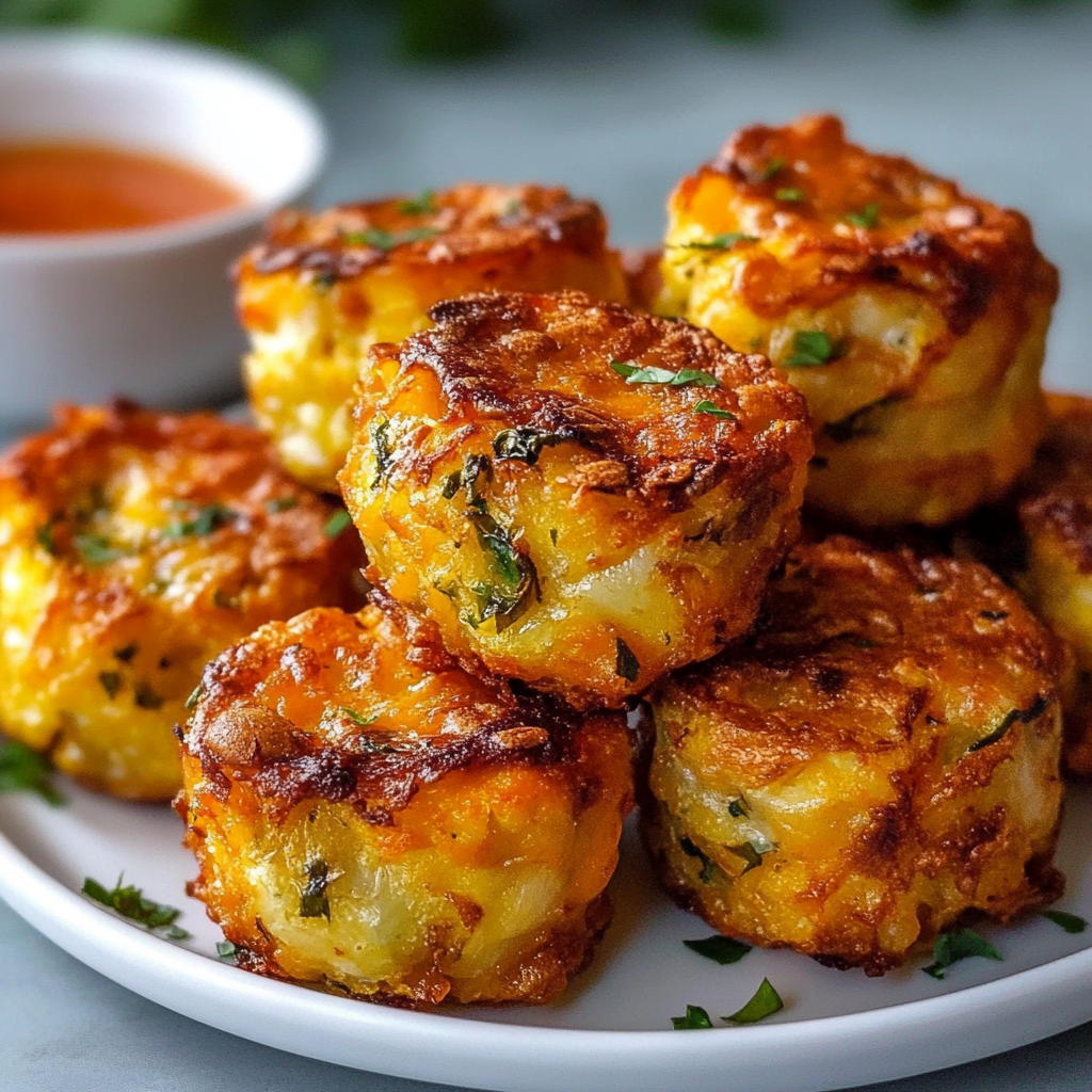 Recipe preparation for Crispy Baked Sweet Potato Tots