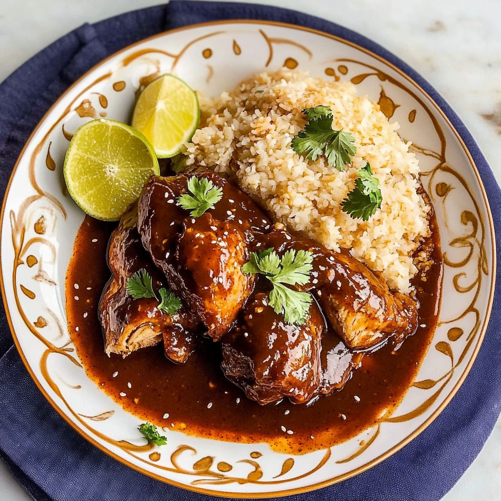 Recipe preparation for Chicken Mole Recipe