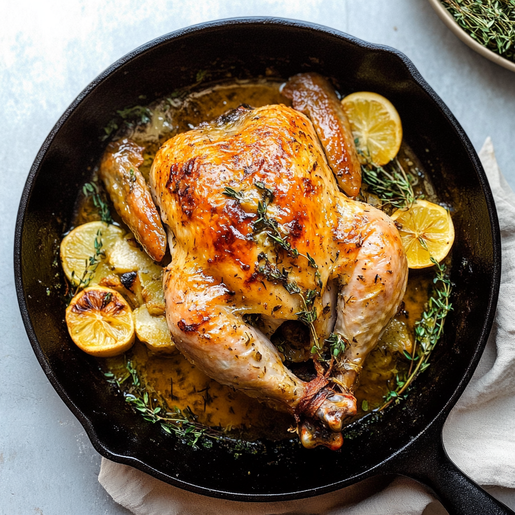 Recipe preparation for Oven Roasted Chicken
