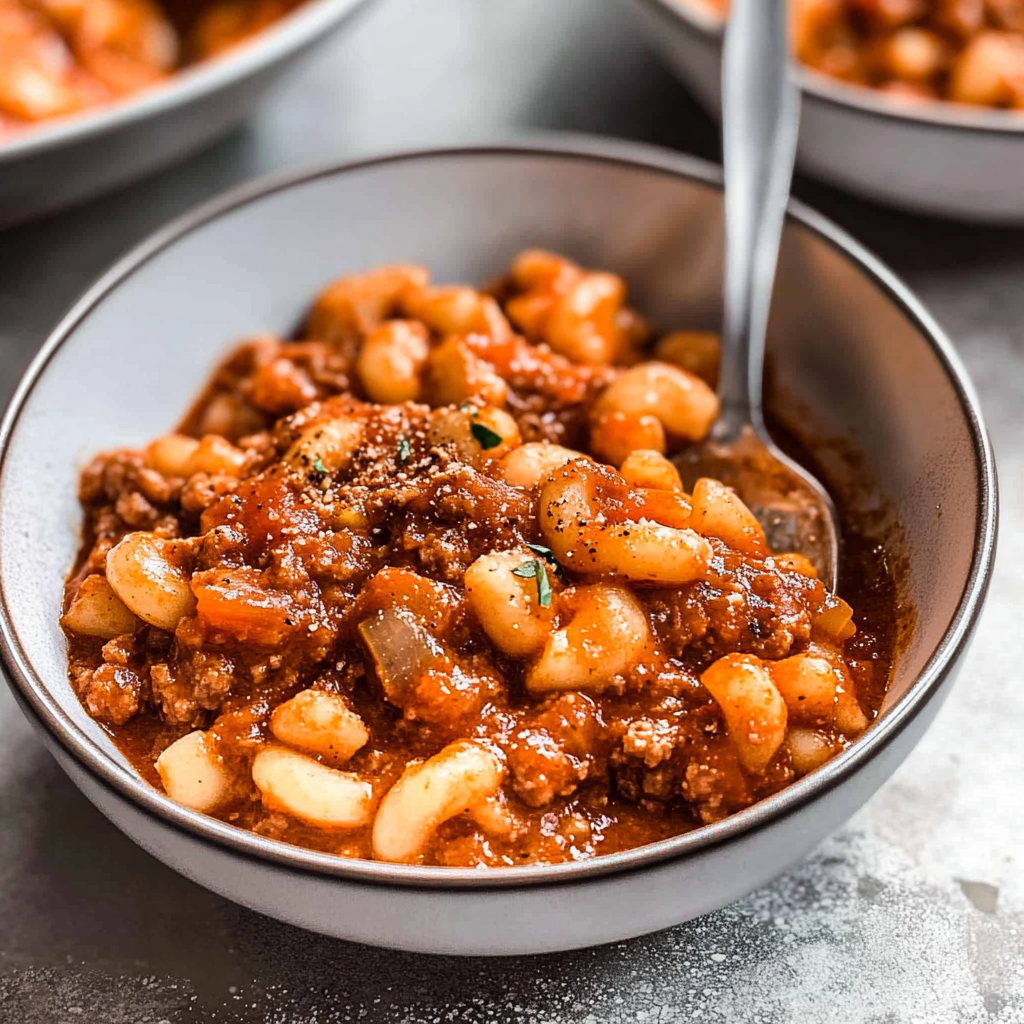 Recipe preparation for american goulash