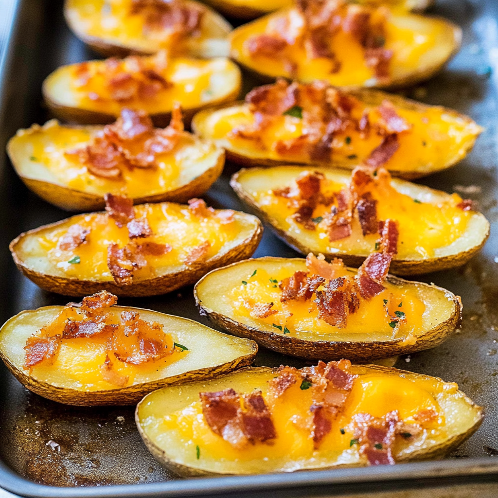 Recipe preparation for potato skins