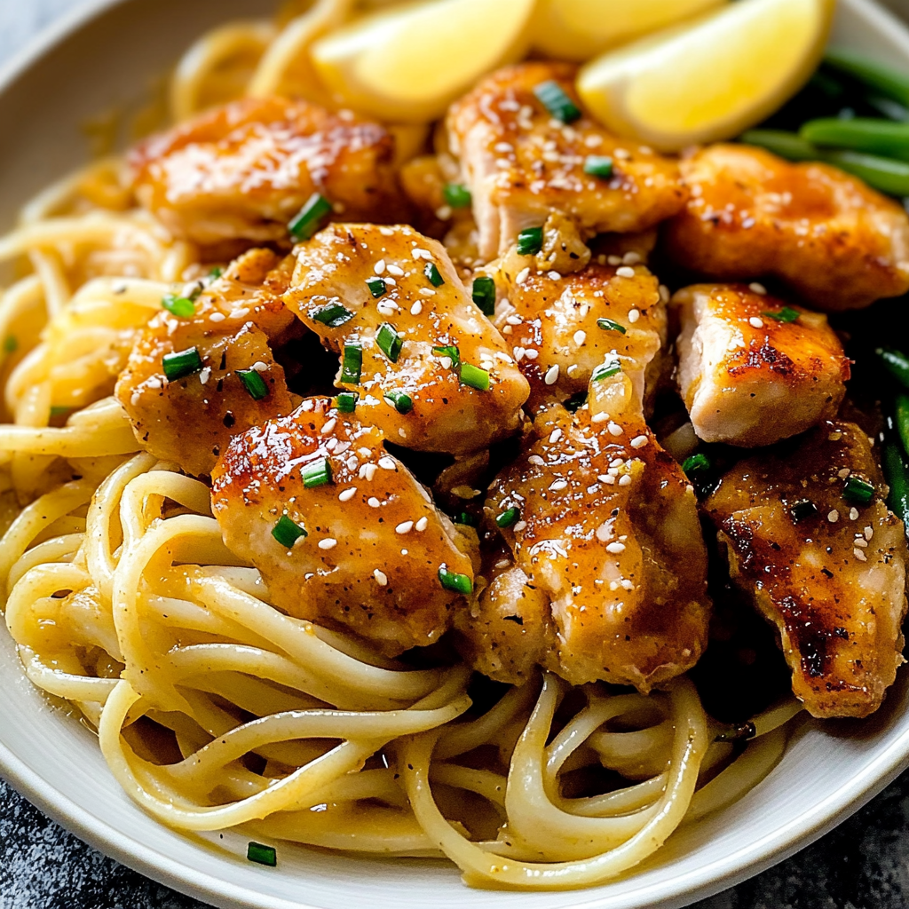 Recipe preparation for honey lemon chicken