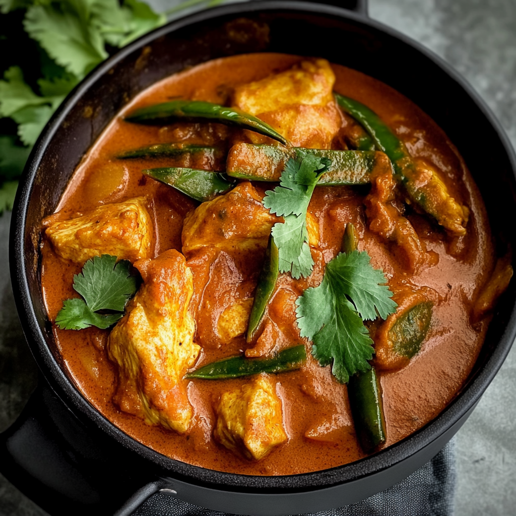 Recipe preparation for air fryer chicken curry