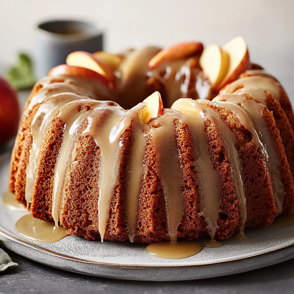 Recipe preparation for apple bundt cake