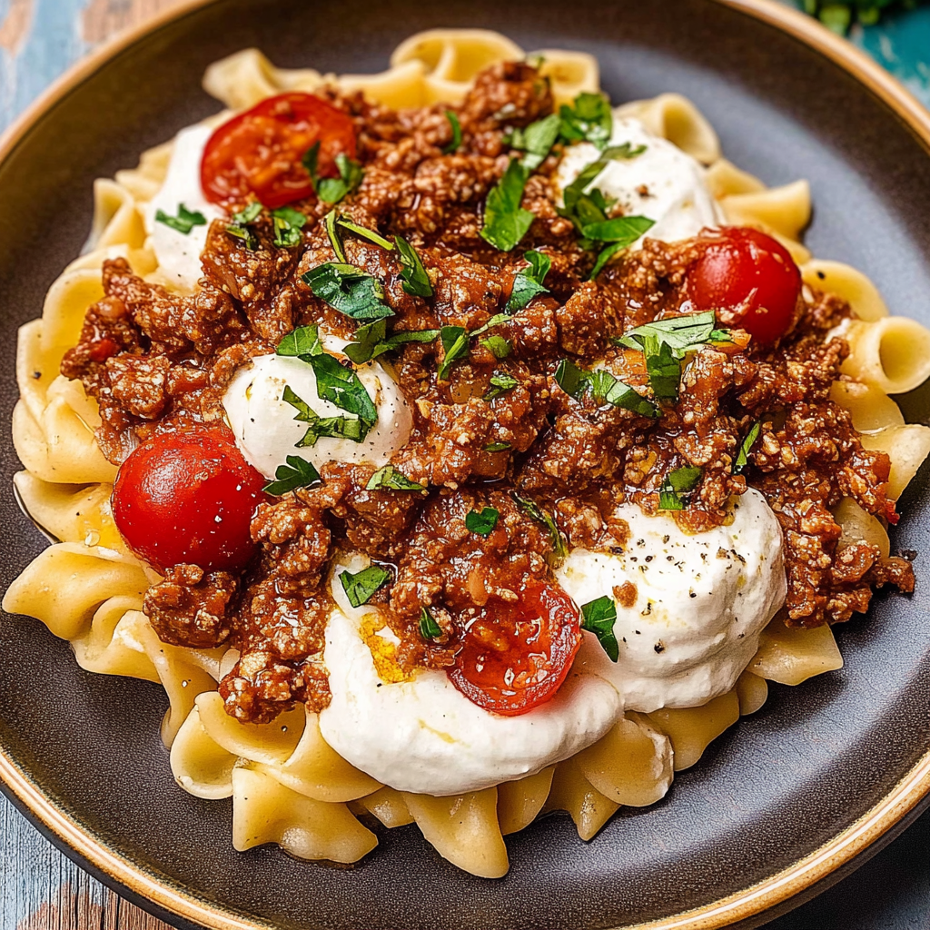 Recipe preparation for turkish pasta