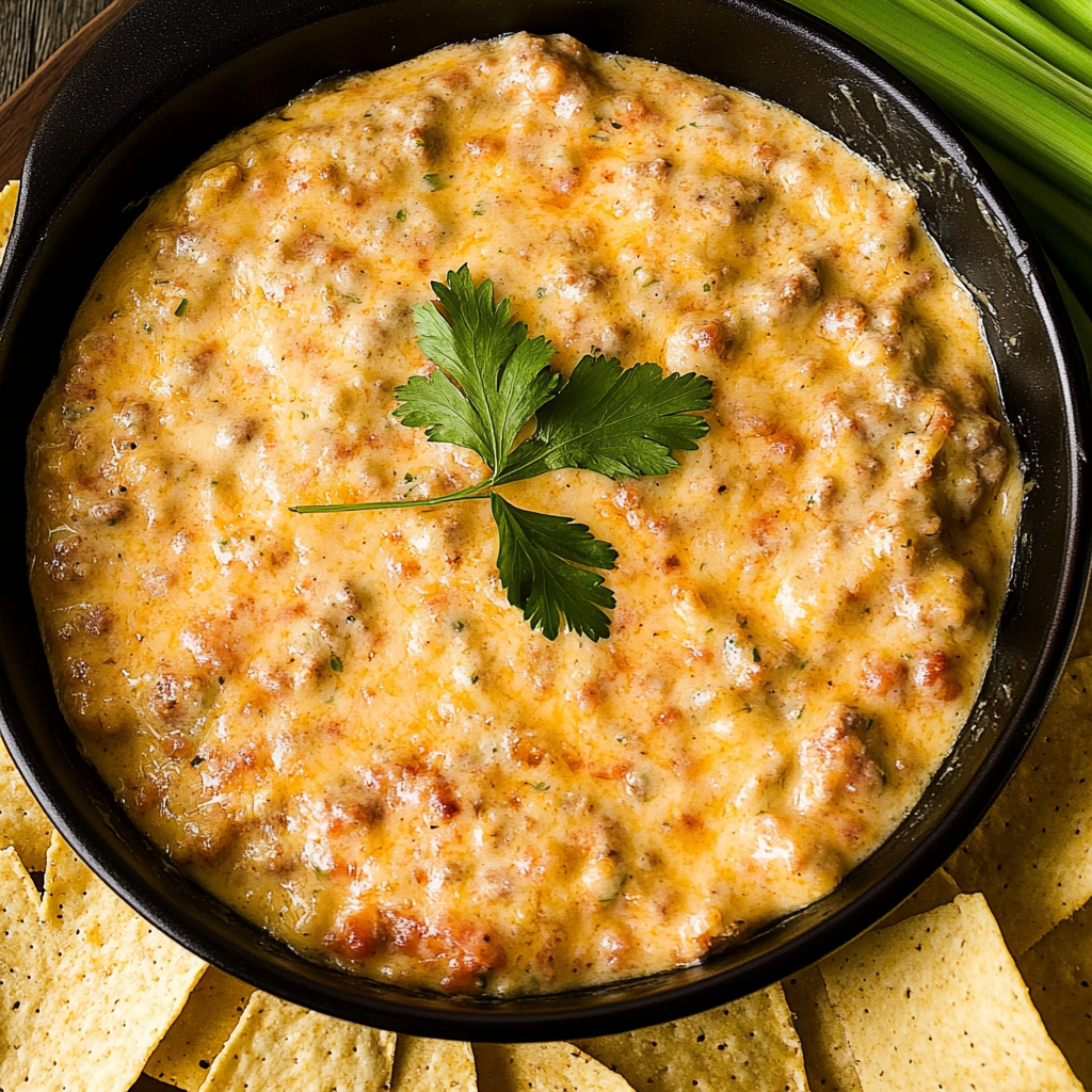 Recipe preparation for pimento cheese sausage dip