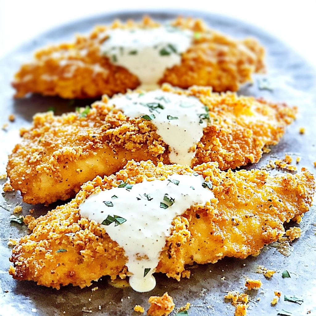 Recipe preparation for crispy cheddar chicken