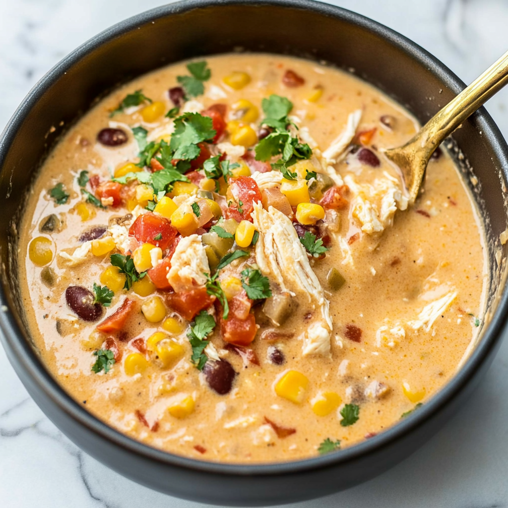 Recipe preparation for chicken taco soup