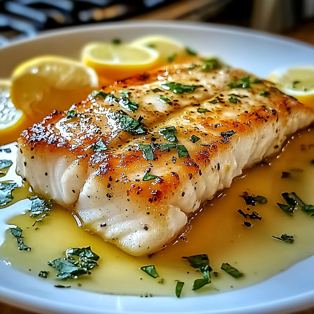 Recipe preparation for zesty lemon butter fish fillet