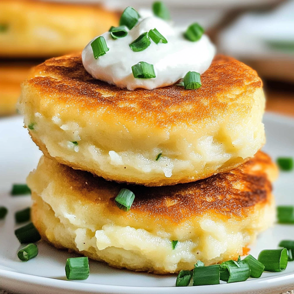 Recipe preparation for Mashed Potato Cakes