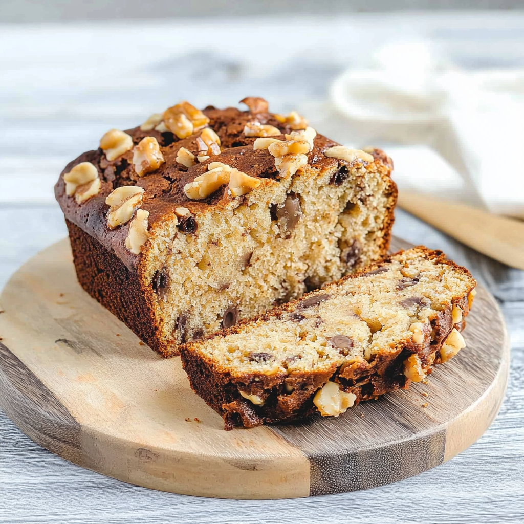 Recipe preparation for Chunky Monkey Banana Bread