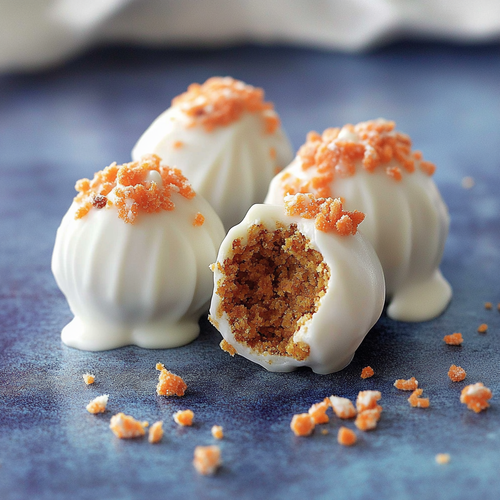 Recipe preparation for Carrot Cake Truffles
