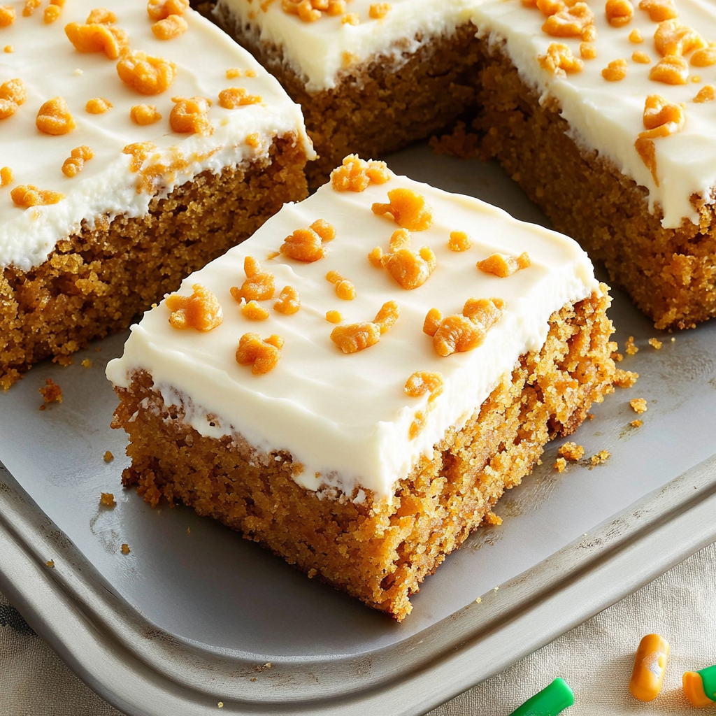 Recipe preparation for Carrot Sheet Cake